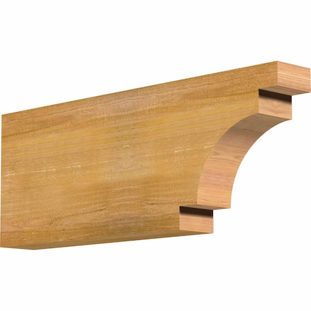 Ekena Millwork Mediterranean Rough Sawn Rafter Tail, Western Red Cedar, 4"W x 12"H x 32"L RFT04X12X32MED00RWR